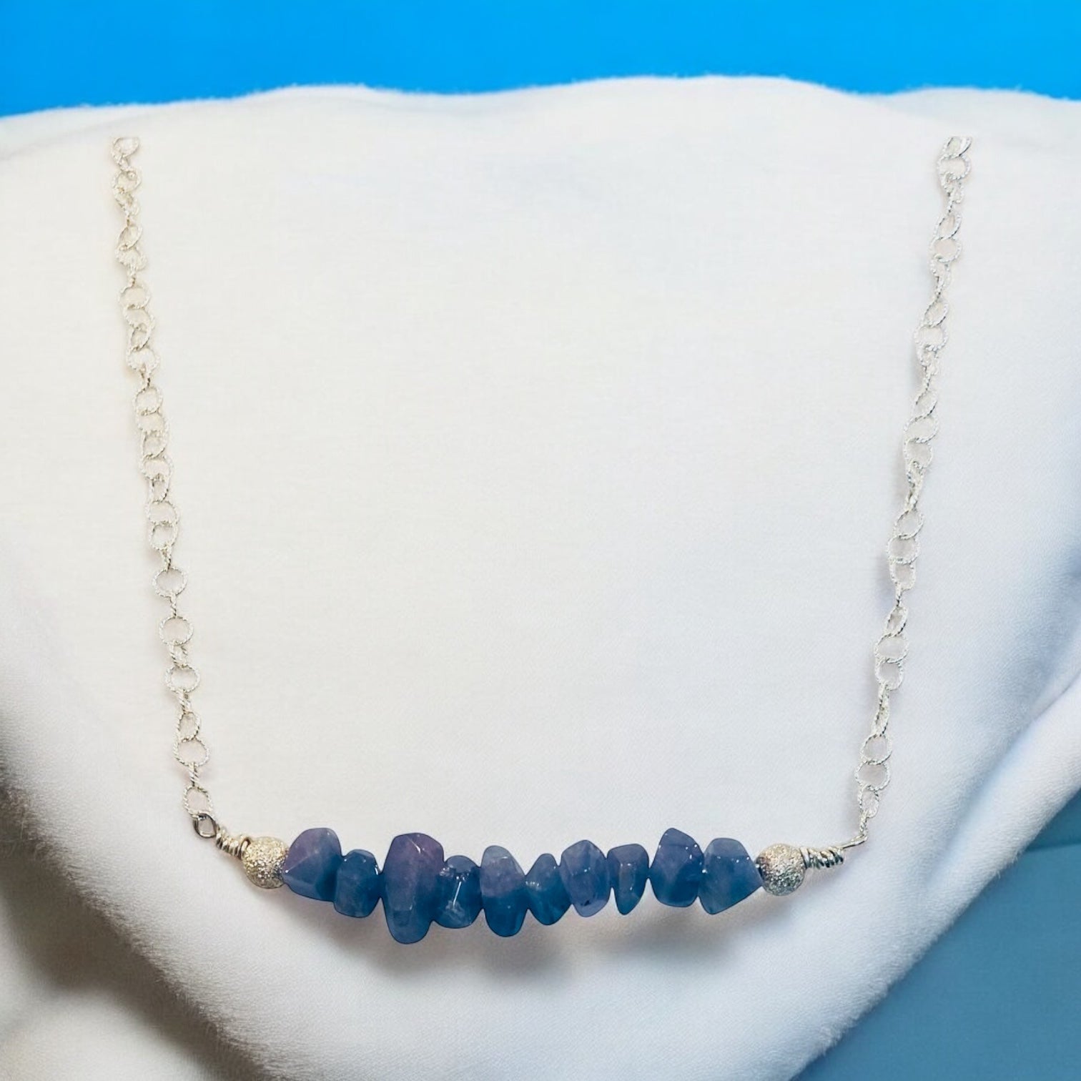 Rare Tanzanite Elegance: Sterling Silver Limited Edition Necklace