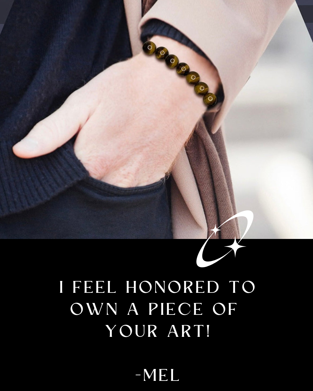 Men's Tigers Eye 12mm Gemstone Bracelet | Gold Filled 18K Bracelet | Classic Men's Jewelry