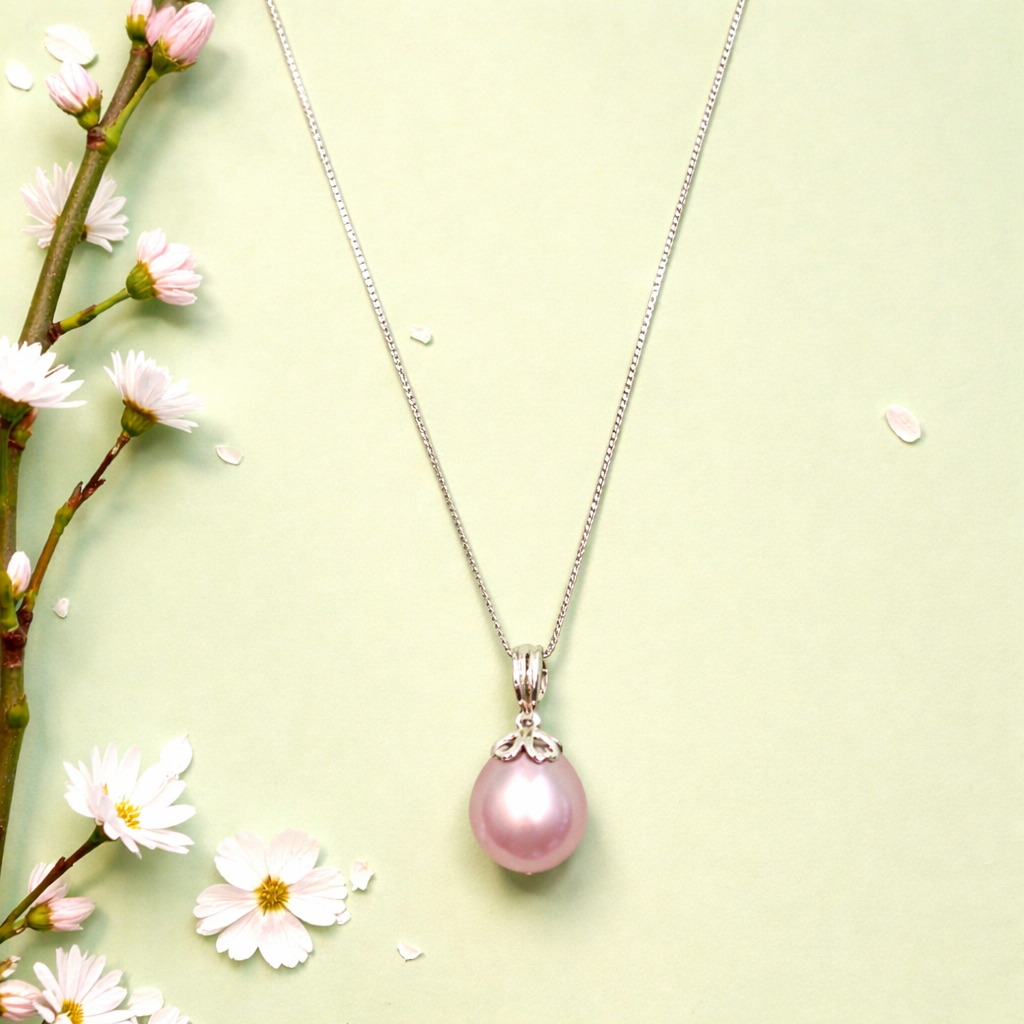 Cultured Kasumiga Pearl Pendant Necklace – Radiance Born of Nature and Grace