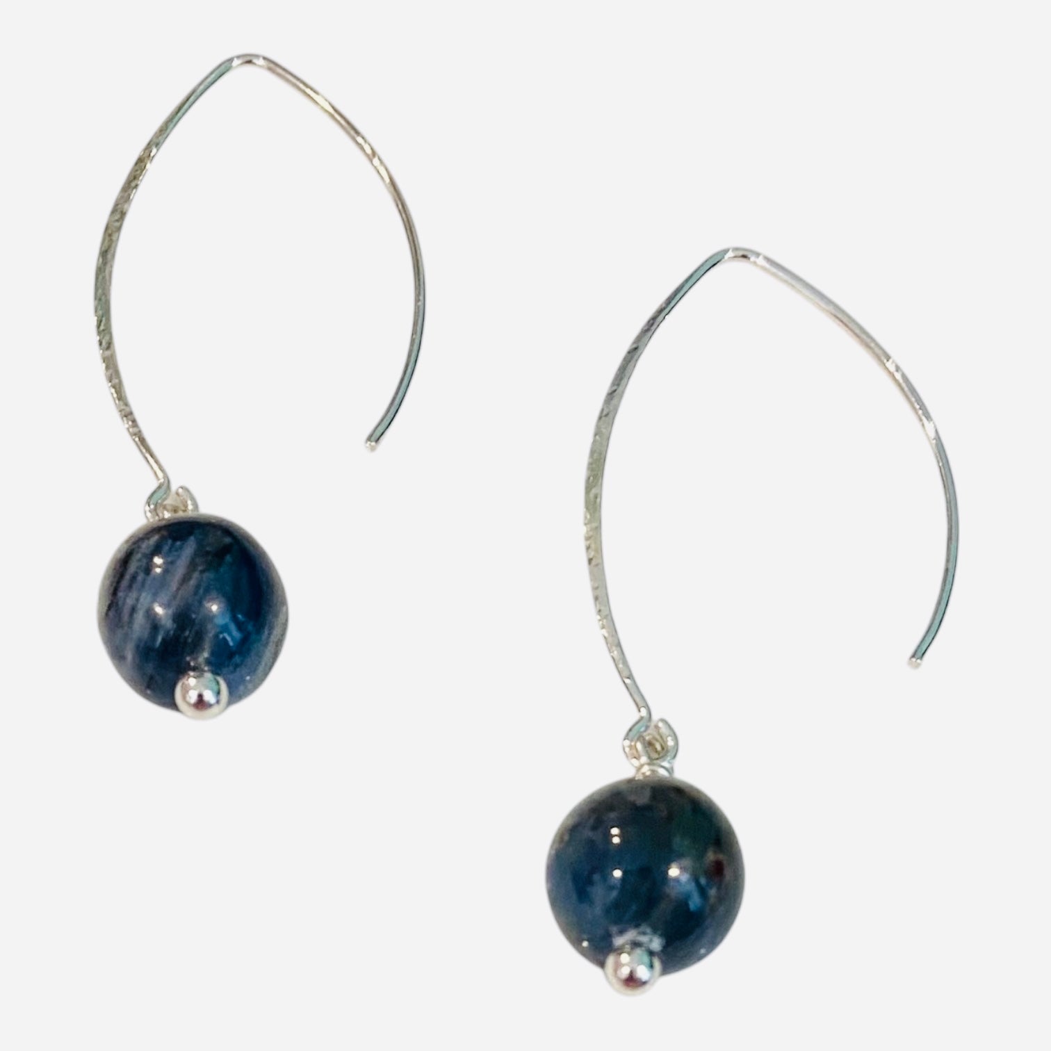 kyanite sterling silver earrings