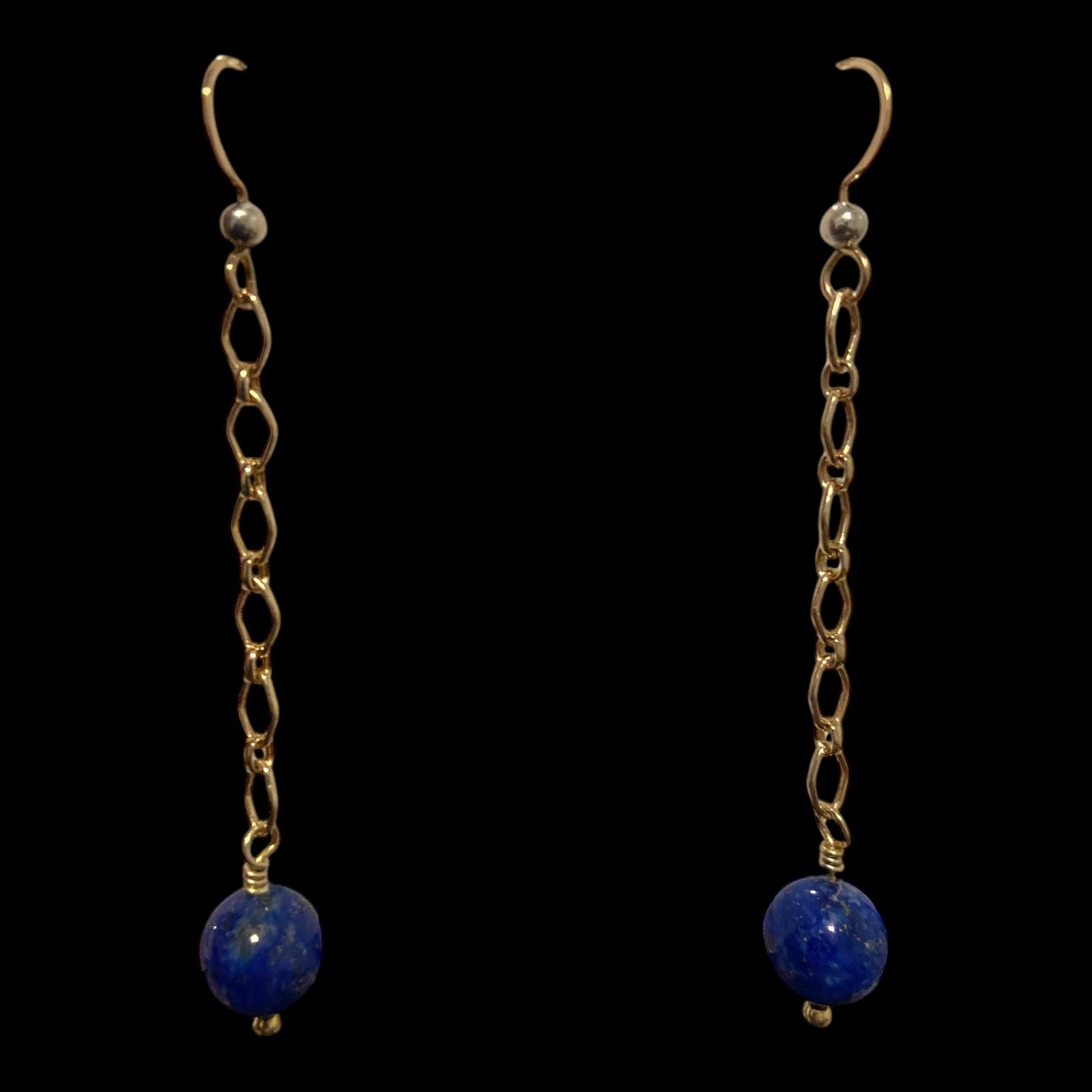 lapis lazuli gf earrings