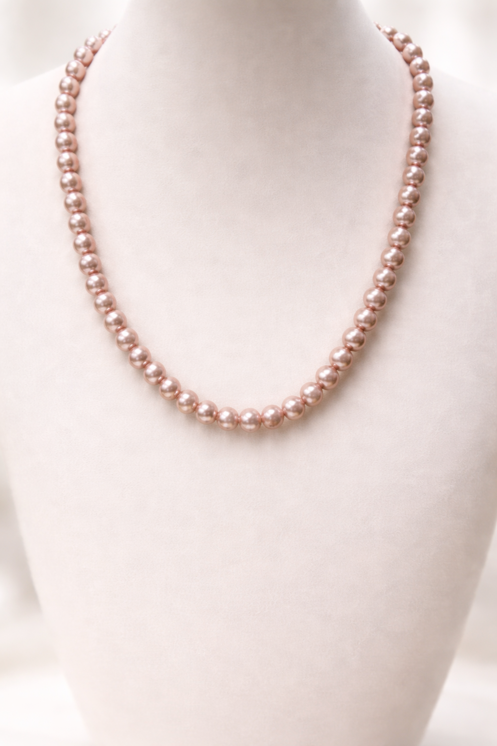Pink Champagne Freshwater Pearl Strand (18")