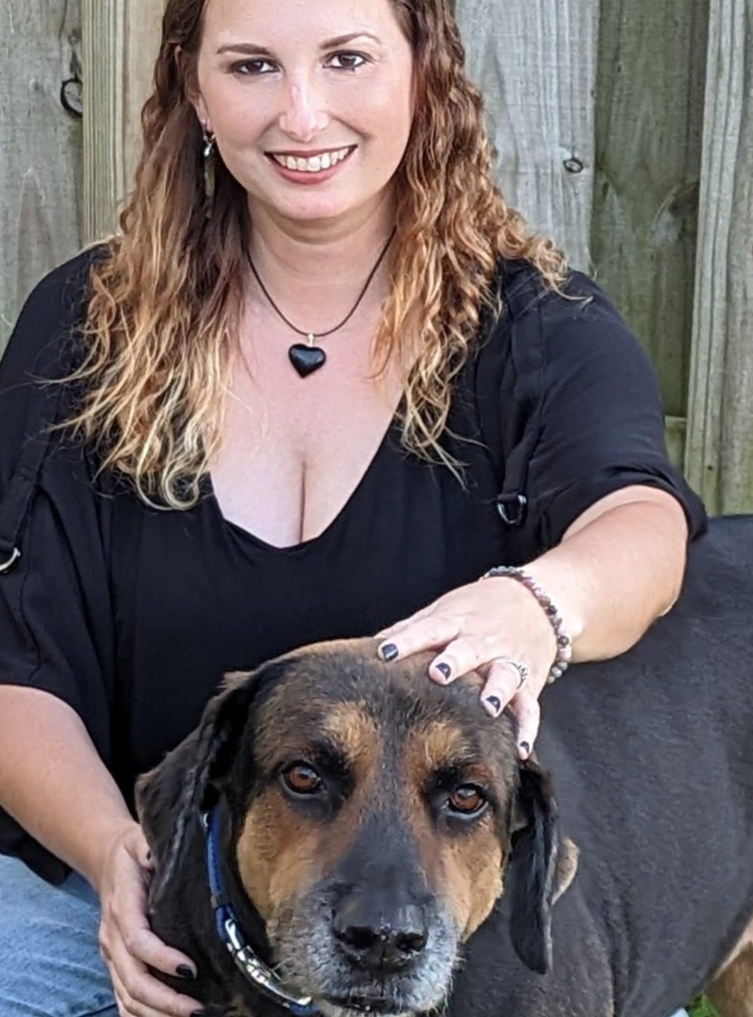 obsidian leather necklace styled