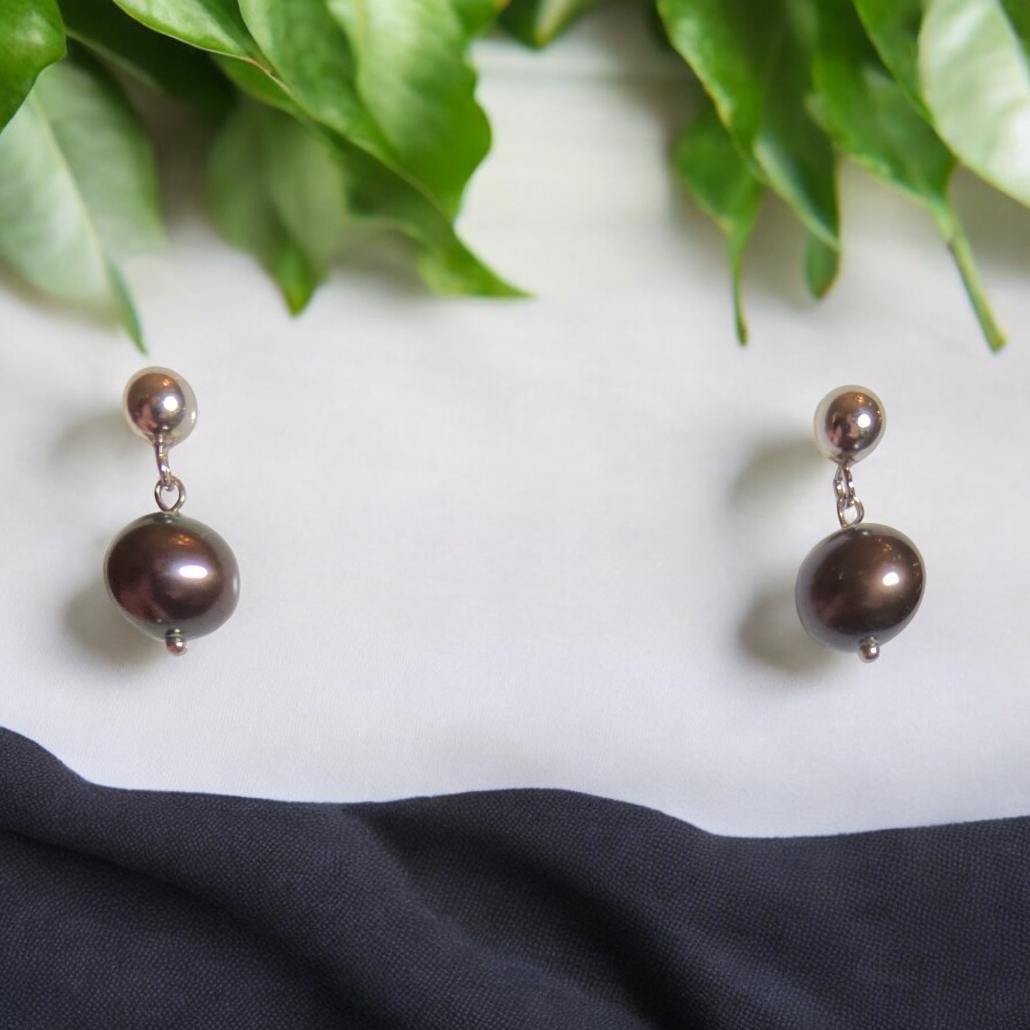 Chocolate Pearl Earrings