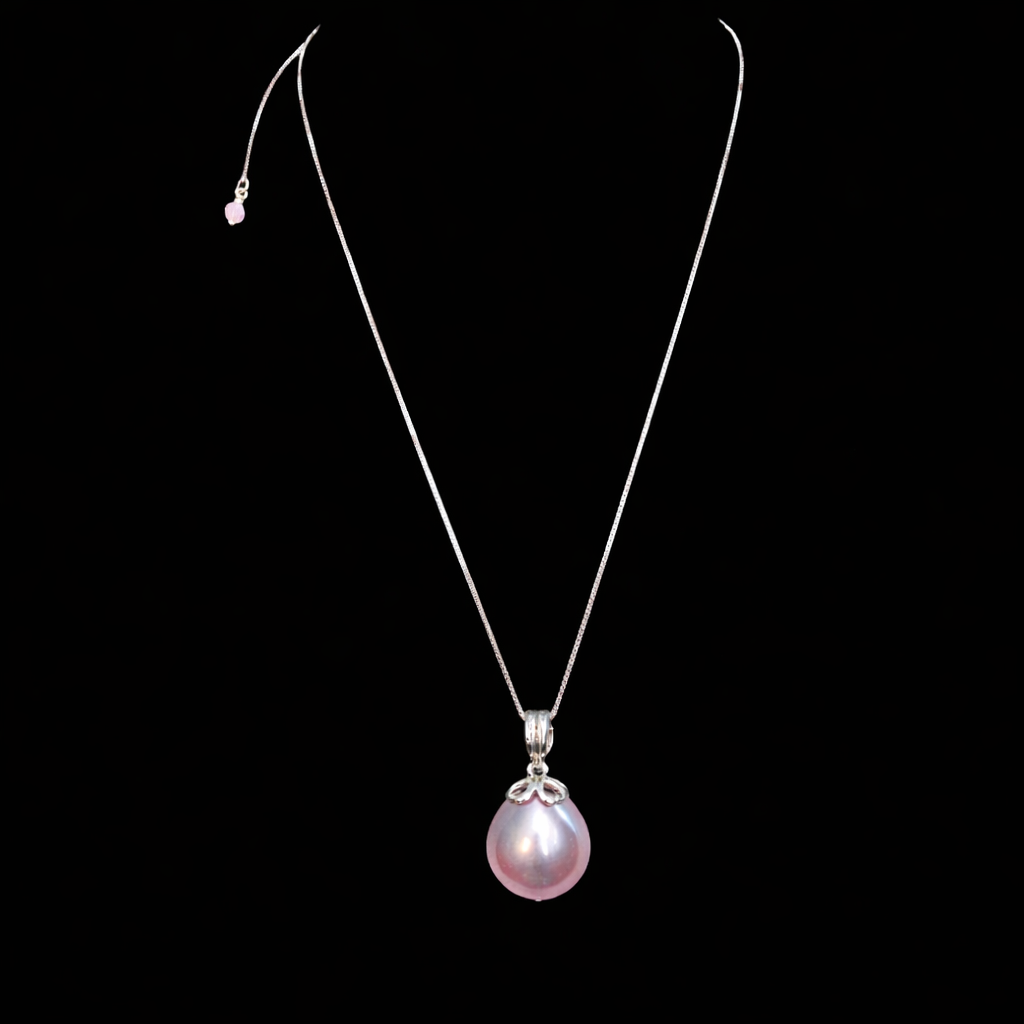 Cultured Kasumiga Pearl Pendant Necklace – Radiance Born of Nature and Grace