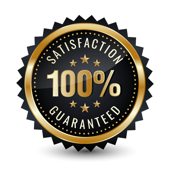 satisfaction guaranteed 100% logo