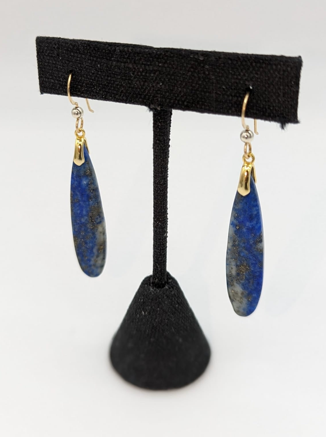 14K Gold-filled Handcrafted Lapis Lazuli Drop Earrings