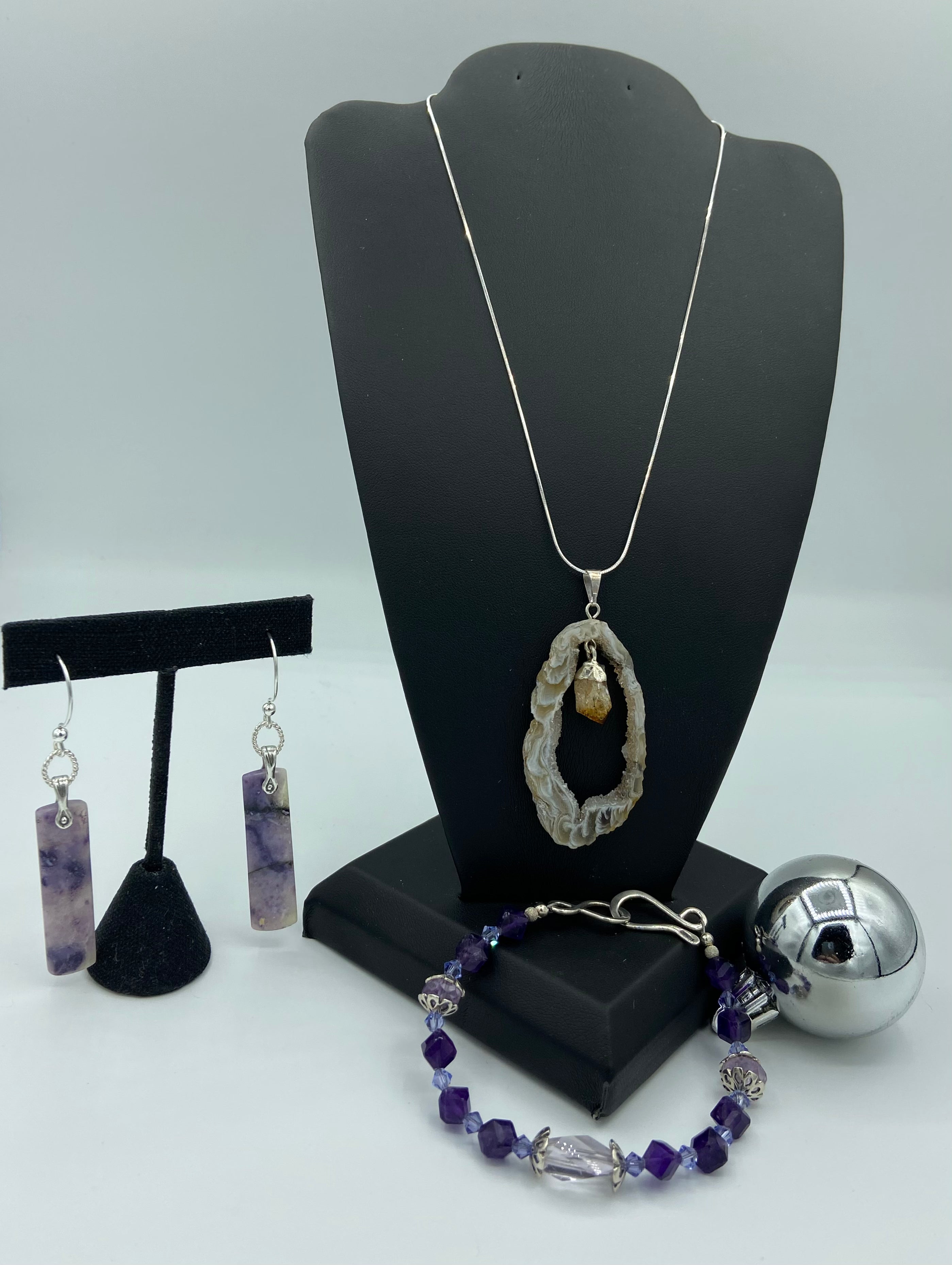 Sexy & Sweet: Sterling Silver Amethyst & Lavender Amethyst Bracelet