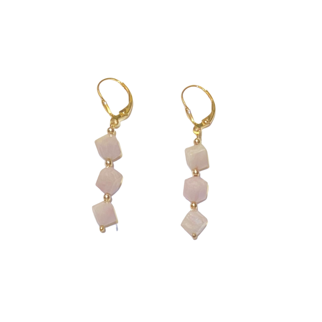kunzite with 14k gold filled earwires