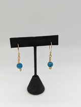 14K Gold-filled Handcrafted Larimar Earrings