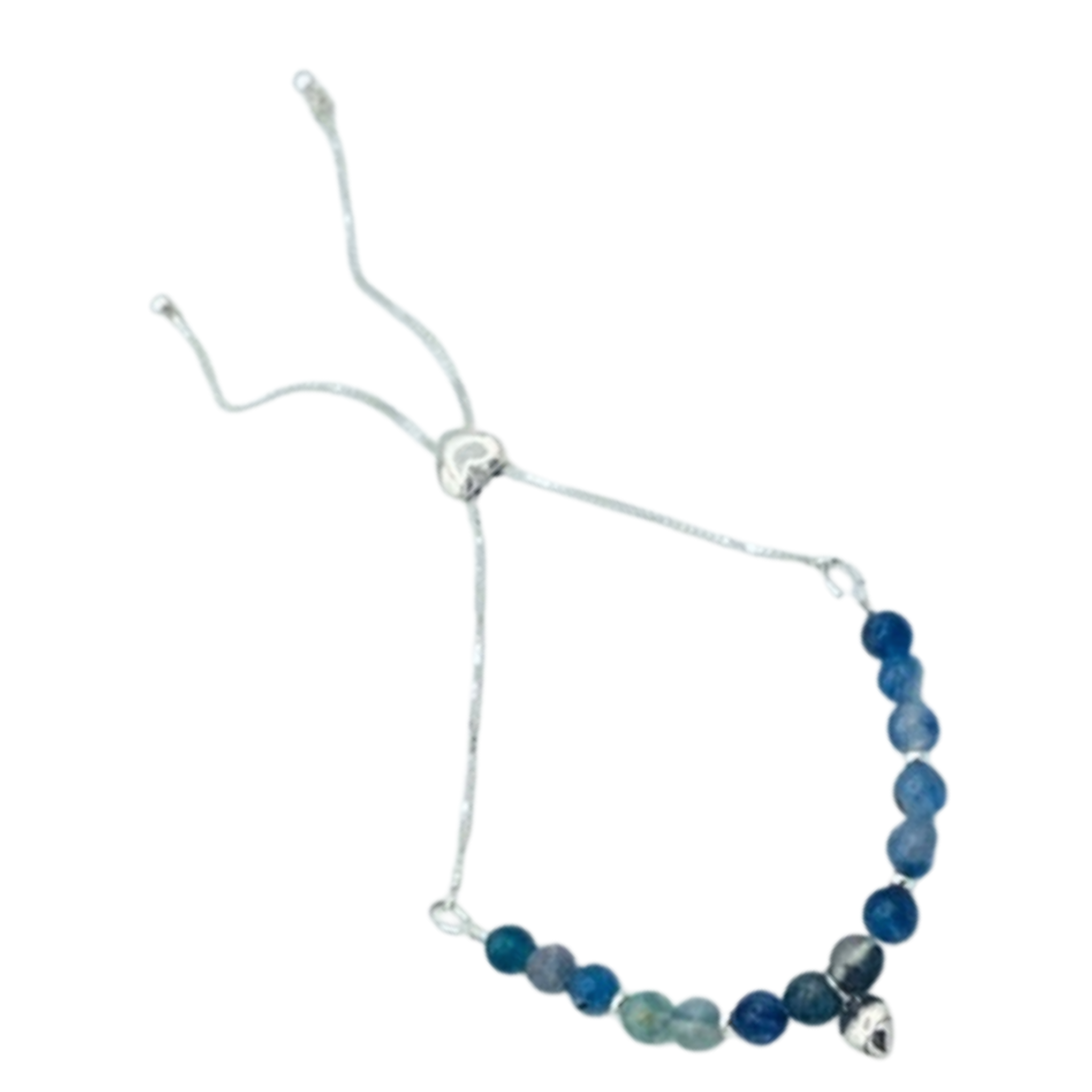 Serene Energy: Sterling Silver Kyanite Adjustable Bracelet