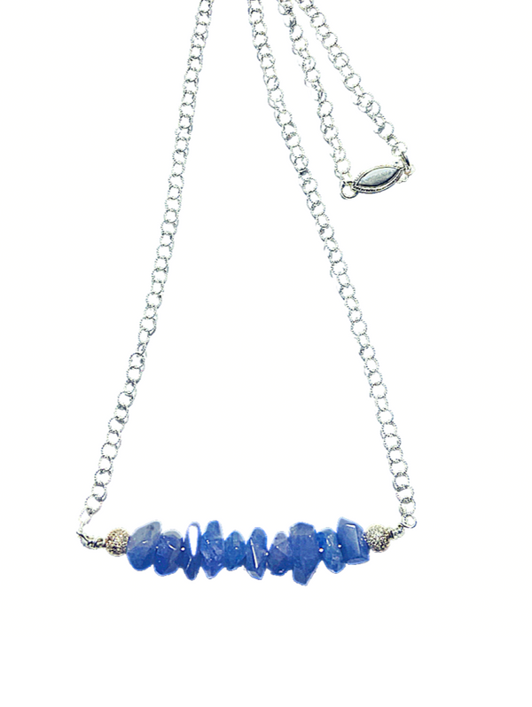 Rare Tanzanite Bar Necklace