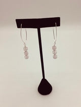 Sterling Silver Rose Quartz Drop Earrings